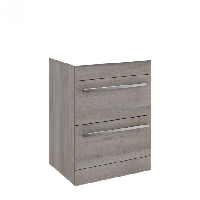 Kartell Purity/Matrix 600mm 2 Drawer Floor Standing Unit Silver Oak