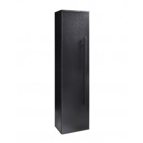 Purity Nero 355mm x 1400mm Wall Mounted Tall Storage Unit Only - Matt Black