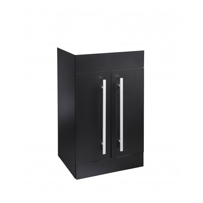 Kartell Purity Nero 500mm 2 Door Floor Standing Unit Only - Matt Black