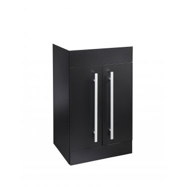 Purity Nero 500mm 2 Door Floor Standing Unit Only - Matt Black