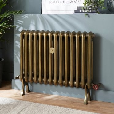 Regal Antique Brass Modern Cast Style Radiator