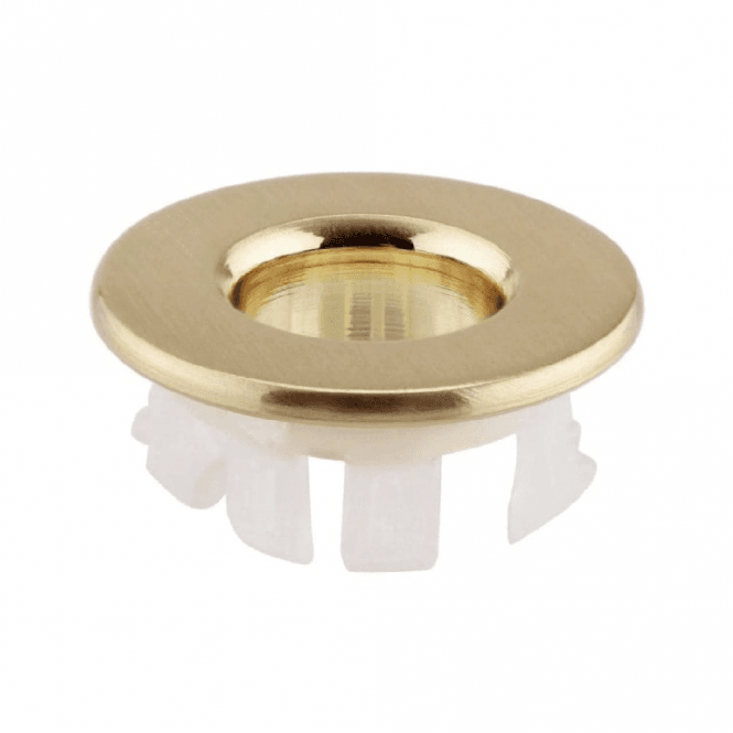 Kartell Round Basin Overflow Cover Trim - Brushed Brass