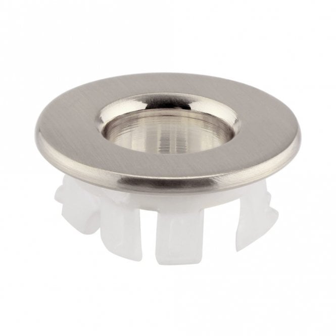 Kartell Round Basin Overflow Cover Trim - Brushed Nickel