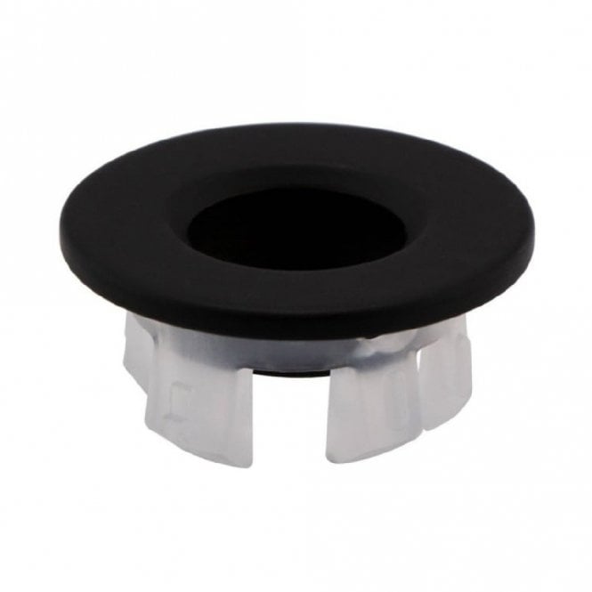 Kartell Round Basin Overflow Cover Trim - Matt Black