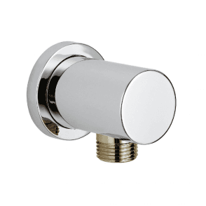 Round Wall Outlet Elbow Chrome