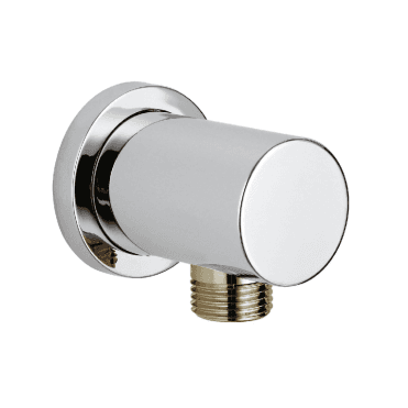 Round Wall Outlet Elbow Chrome