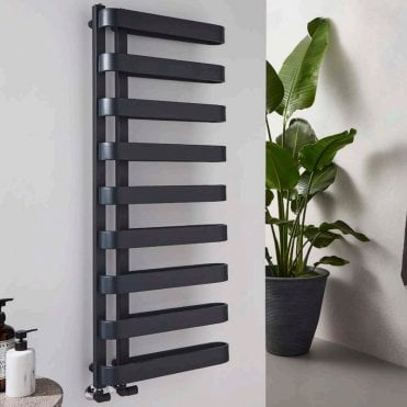Texas Matt Anthracite Modern Designer Heated Towel Rail