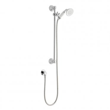 Traditional Chrome Slide Rail Kit with Handset & Hose