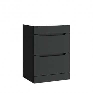 Urban 600mm Matt Anthracite 2 Drawer Floor Standing Unit Only