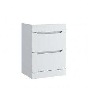 Urban 600mm Matt White 2 Drawer Floor Standing Unit Only