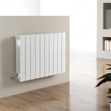 Vermont Aluminium Horizontal Designer Radiator 572mm x 1200mm - White