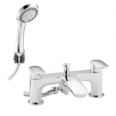 Verve Bath Shower Mixer Tap Polished Chrome