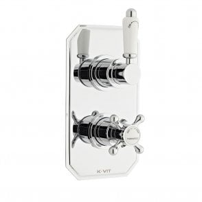 Viktory Concealed Thermostatic Shower Valve with Diverter Chrome