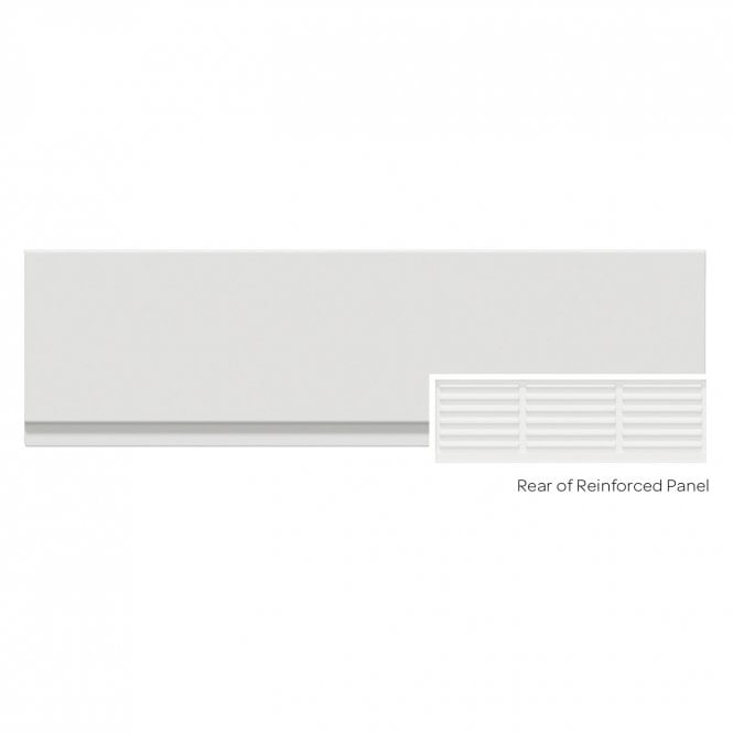 Kartell White 1800mm Sonic Reinforced Front Bath Panel