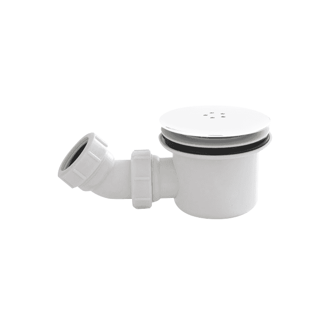 Kartell White 90mm Fast Flow Shower Waste