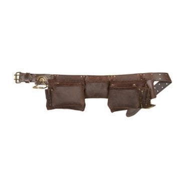 12-Pocket Oil Leather Construction Apron KUN19427