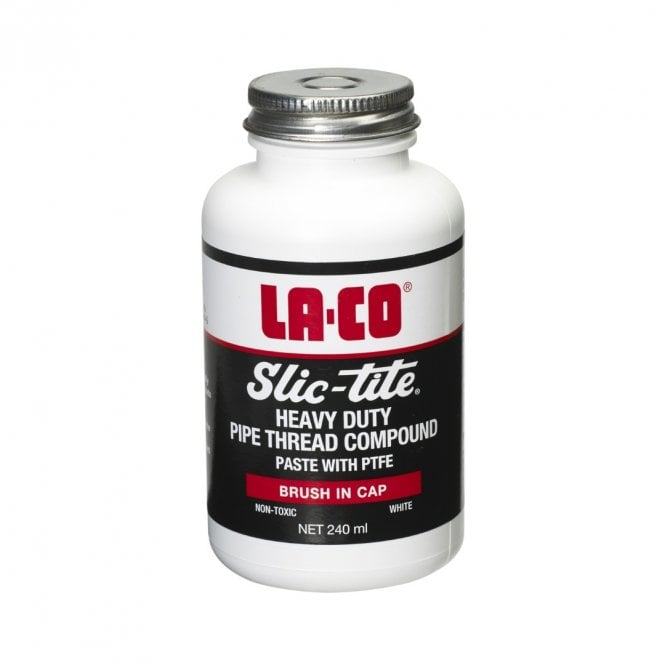 LA-CO Slic-Tite Pipe Thread Paste with PTFE 240ml