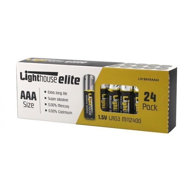 Lighthouse AAA Battery Pack of 24