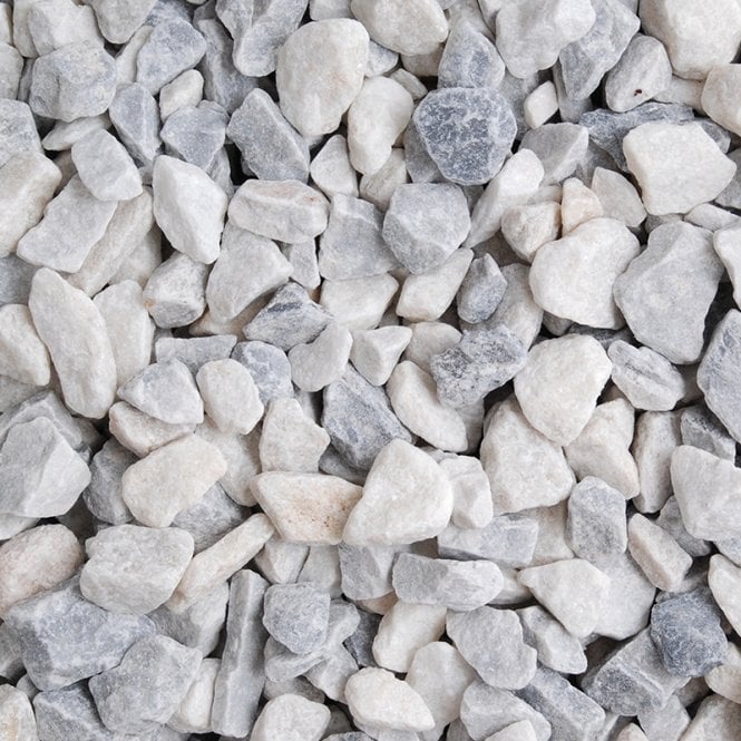 Long Rake Spar 20mm Polar Ice Decorative Gravel Bulk Bag