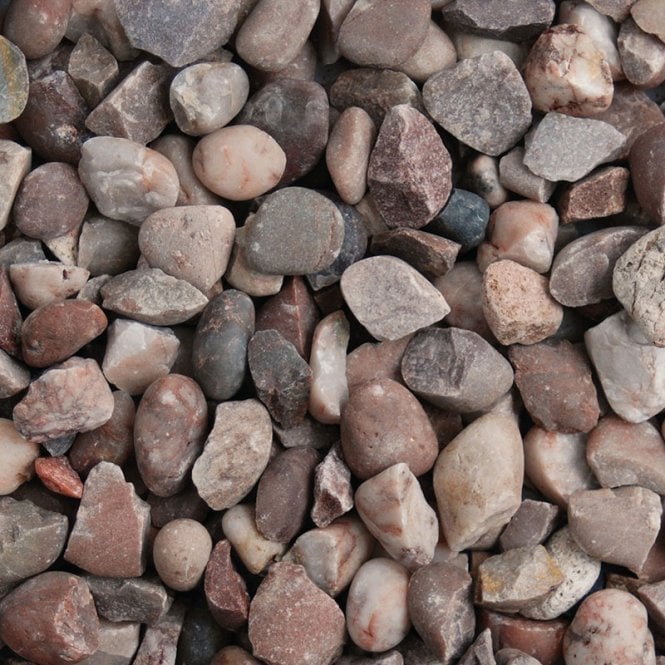 Long Rake Spar 20mm Staffordshire Pink Gravel 20kg Bag