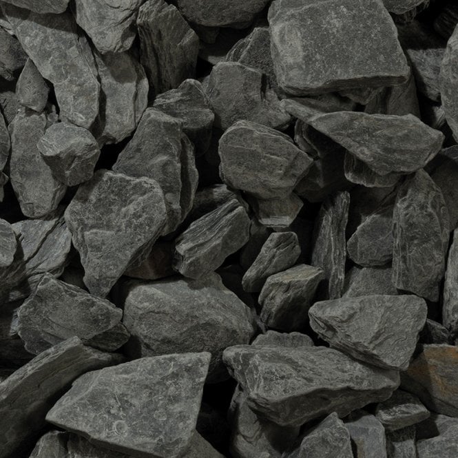 Long Rake Spar 40mm Charcoal Slate Bulk Bag
