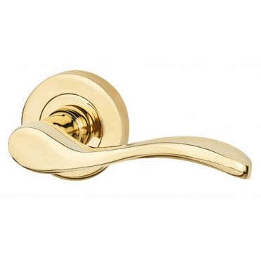 Ariel Polished Brass Privacy Handle Hardware Pack