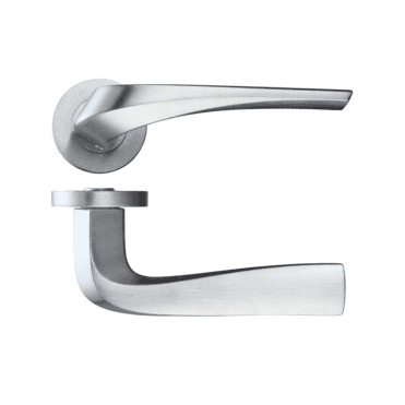 Draco Satin Chrome Privacy Handle Hardware Pack