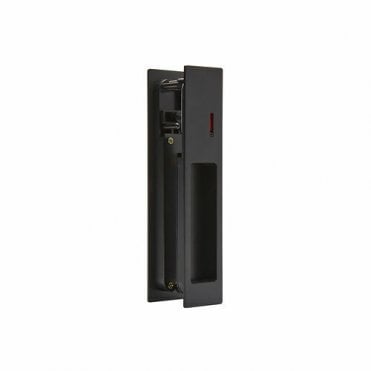 Gemini Matt Black Pocket Door Privacy Sliding Lock