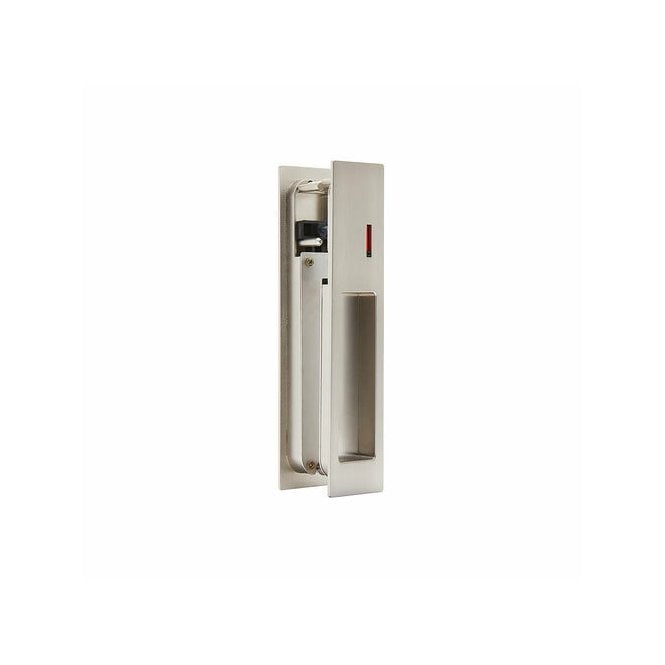 LPD Gemini Satin Chrome Pocket Door Privacy Sliding Lock