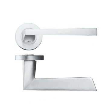 Lyra Satin Chrome Privacy Handle Hardware Pack