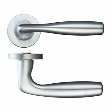 Norma Satin Chrome Handle Hardware Pack