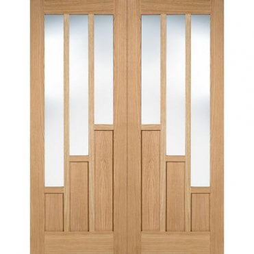 Oak Coventry Glazed 3L Pairs