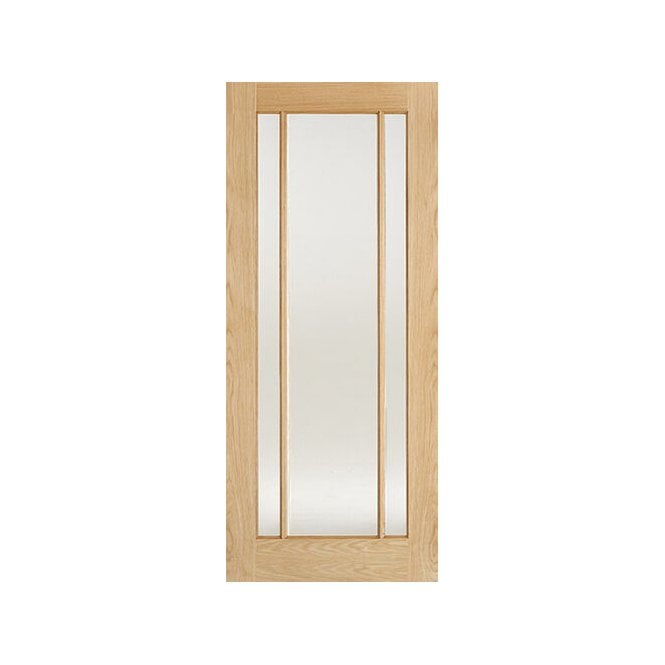 LPD Oak Lincoln Glazed 3L Frosted Glass
