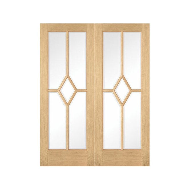 LPD Oak Reims Glazed Pair