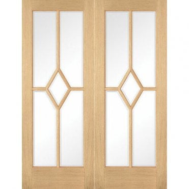 Oak Reims Glazed Pair