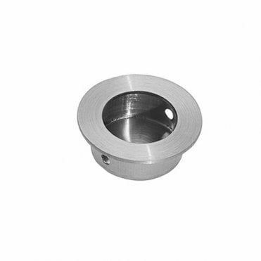 Pisces Satin Chrome Pocket Door Finger Pull