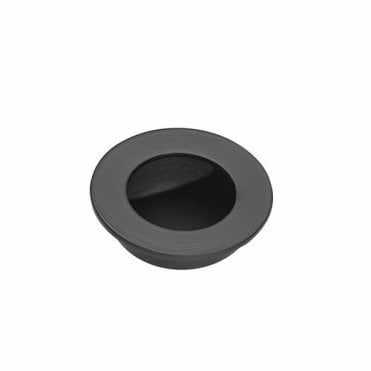Virgo Matt Black Pocket Door Finger Pull