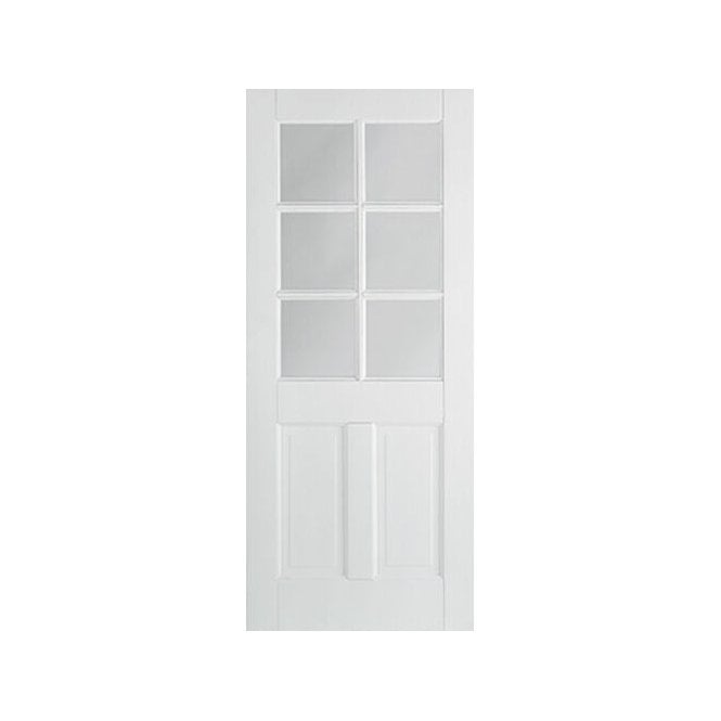 LPD White Canterbury 2P Glazed 6L