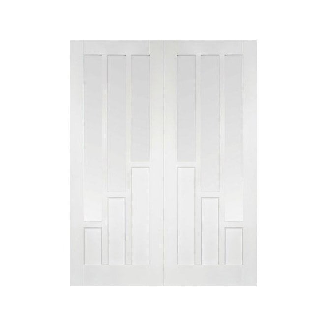 LPD White Coventry Glazed Pair
