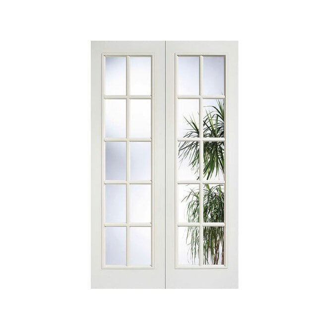 LPD White Moulded SA 20L Glazed Pair