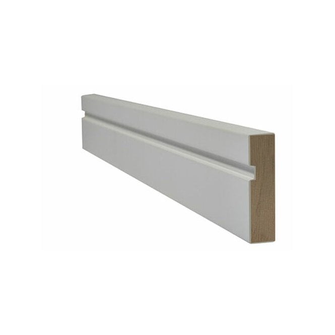 LPD White Primed Architrave Single Groove