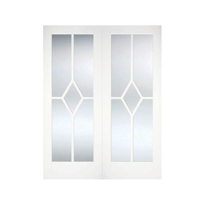 LPD White Reims Glazed Pair