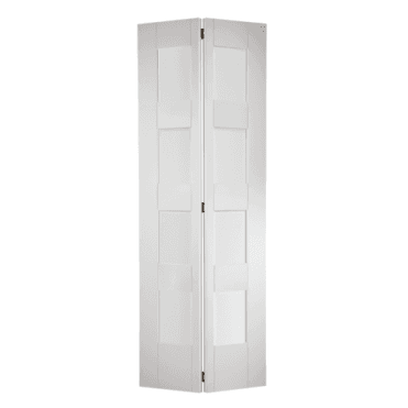 White Shaker Glazed 4L Bi-Fold