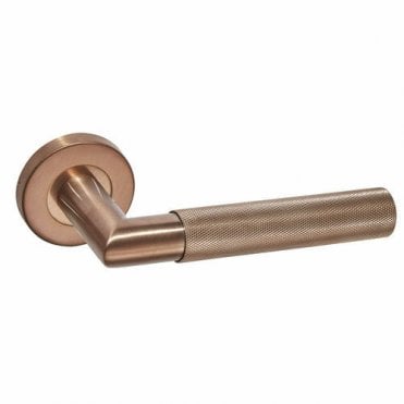 Zurich Satin Copper Handle Hardware Privacy Pack