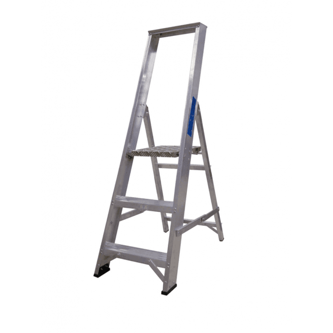 Lyte 3-12 Tread Industrial Aluminium Platform Step W/ Tool Tray
