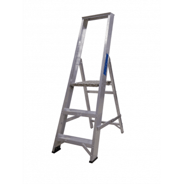 3-12 Tread Industrial Aluminium Platform Step W/ Tool Tray