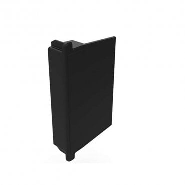 SmartVerge Black Linear Dry Verge Eaves End Cap