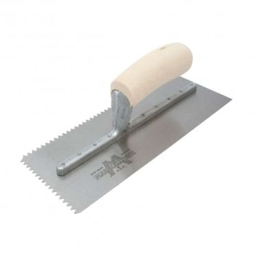 Notched Trowel Wooden Handle
