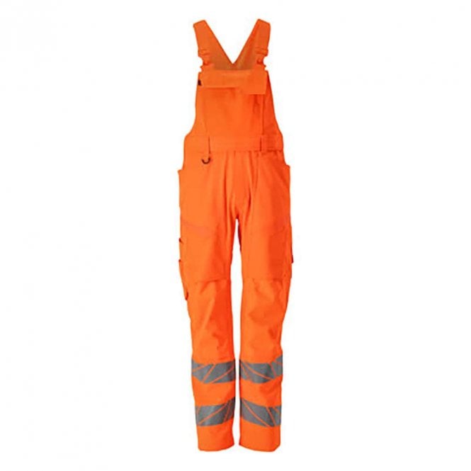 Mascot Accelerate Safe Reflective Bib & Brace w/ Kneepad Pockets