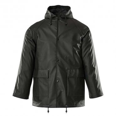 Aqua Black Rain Jacket